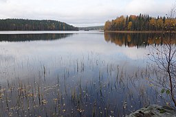 Furunässjön fotograferad från vägen i sydost.