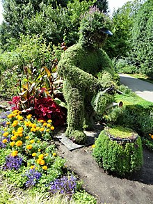 Une fantaisie végétale dans un parc de Londres. Août 2015.