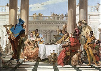 The Banquet of Cleopatra, 1743-44 Giambattista Tiepolo - The Banquet of Cleopatra - Google Art Project.jpg