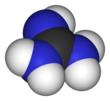 Spacefill model of guanidine Guanidine-3D-vdW.png