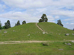 The Haga mound at Uppsala, Sweden is from the Nordic Bronze Age Hagahogen.jpg