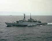 HMS Arrow (F173) w toku c1982