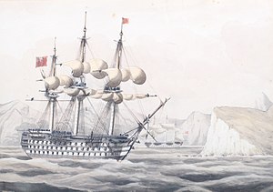 HMS Britannia and HMS Malelina by John H. Wilson.jpg