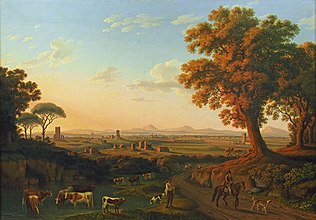 Rom von der Via Appia aus gesehen (1796)