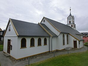 Hafenkirche von Tórshavn.