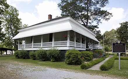 Williams' family house in Georgiana, Alabama
