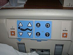 Hill-Rom hospital bed patient control panel.JPG