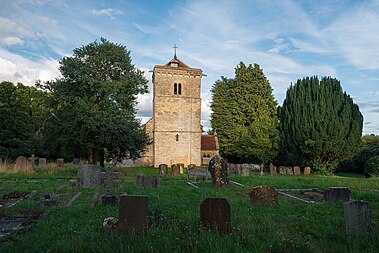 English: The Most Holy Trinity Church, Hinton-in-the-Hedges, 2023.