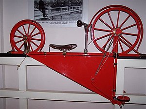 Велодрезина монорельсовой железной велодороги Гочкиса, США, Великобритания, 1890-е гг.