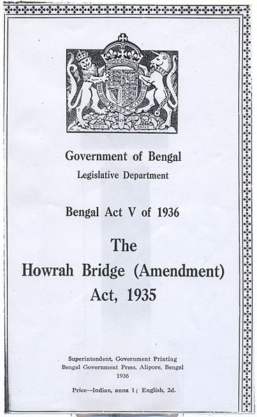 File:Howrah Bridge Amendment Act, 1935.jpg