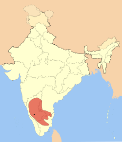 Extent of Hoysala Empire, 1200 CE.[1]