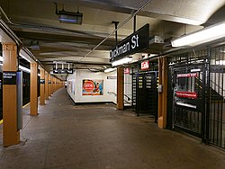 The Dyckman Street IND station's northbound exit