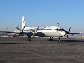 Un Iliouchine Il-18V d'Aeroflot, similaire à celui impliqué dans l'accident.