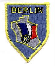 Gray patch with the French Flag and "Berlin" on top