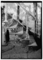 Фото балясины с эолийской капителью, лестница в Восточной государственной тюрьме[en], Филадельфия