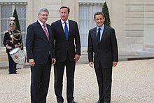 David Cameron at the International Conference in Support of the New Libya in September 2011, where the Friends of Libya group was created International Conference in Support of the New Libya 27.jpg