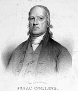 <span class="mw-page-title-main">Isaac Collins (printer)</span> American newspaper publisher (1746–1817)