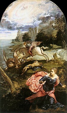 Jacopo Tintoretto - St George and the Dragon - WGA22451.jpg