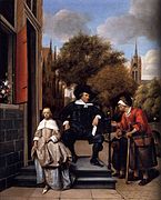 Retrato de Adolf y Catharina Croeser, por Jan Havicksz Steen, 1655.