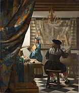 Jan Vermeer's work, The Allegory of Painting.