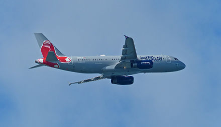 A JetBlue Airbus A320, registration N605JB, was painted in Red Sox colors in 2012,[8] the 100th anniversary of Fenway Park.