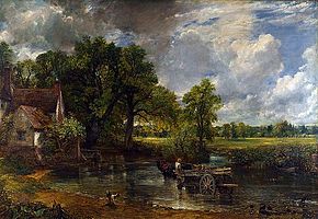 John Constable. The Hay Wain (landscape: noon) (1821, National Gallery, London)