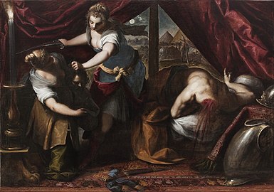 Jacopo Palma il Giovane, v. 1600. Judith et Holopherne, Schloss Brake, Weser Renaissance Museum, Lemgo, Allemagne