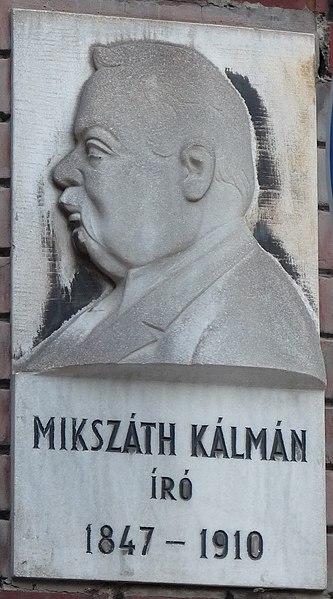 File:Kálmán Mikszáth plaque Budapest08.jpg