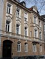 Symmetrical row of houses