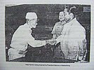 President Ferdinand Marcos shakes hands with Kamlon after the latter's release from prison.