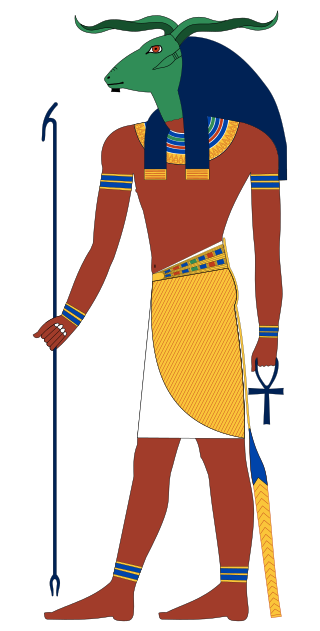 <span class="mw-page-title-main">Khnum</span> God of creation and the waters in Egyptian mythology