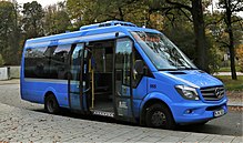 A low-floor facelifted Mercedes-Benz Sprinter in Germany in 2017 Kleinbuslinie 158 (cropped).jpg