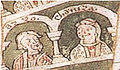 Alberto Azzo II. d'Este, mejni grof iz Milana, z ženo Kunigundo, sestro Welfa III.