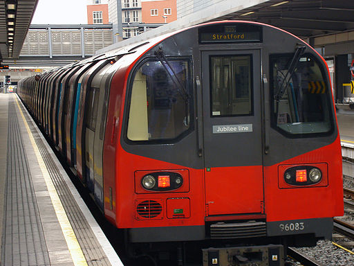 LUL 1996 Tube Stock at Stratford