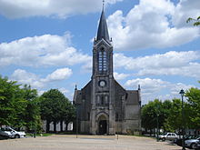 La Coquille (Dordogne fr),church and square.JPG