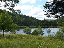 Vue du lac de Blanchemer