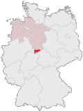 Localização de Gotinga na Alemanha