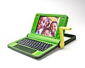 One Laptop per Child (OLPC): concept picture - crank machine - second development prototype