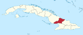 Ligging van Las Tunas in Cuba