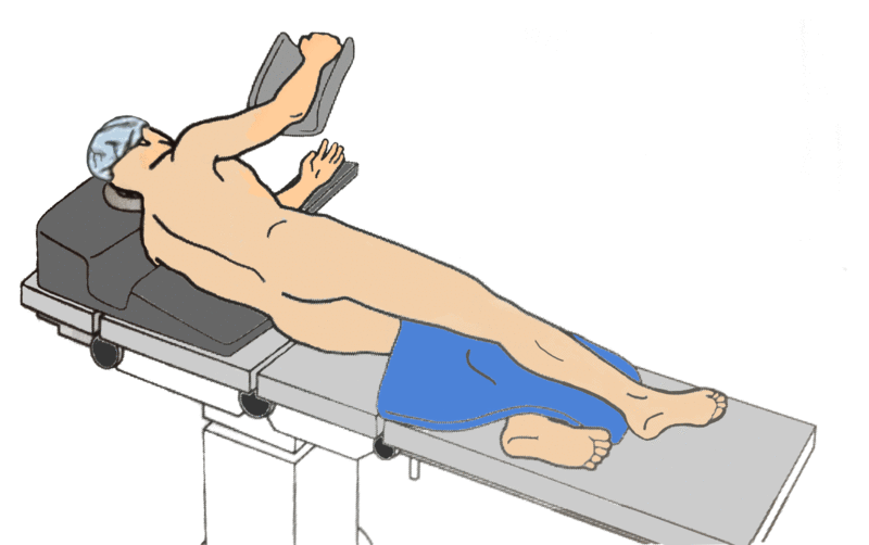 lateral side lying position