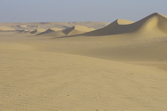 Fayoum desert in Egypt. The pure strength of nature.