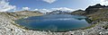 English: Lej da la Tscheppa, picture taken from north (Sils im Engadin/Segl, Grison, Switzerland). In the background Piz Boval, Piz Tschierva, Piz Morteratsch, Piz Palü, Piz Prievlus, Piz Bernina, Piz Murtel, Piz Corvatsch, Piz Glüschaint and Il Chapütschin. Deutsch: Lej da la Tscheppa, aufgenommen vom Norden (Sils im Engadin/Segl, Graubünden, Schweiz). Im Hintergrund Piz Boval, Piz Tschierva, Piz Morteratsch, Piz Palü, Piz Prievlus, Piz Bernina, Piz Murtel, Piz Corvatsch, Piz Glüschaint und Il Chapütschin. Rumantsch: Lej da la Tscheppa, piglia se davent digl nord (Sils im Engadin/Segl, Grischun, Svizra). Davos ve Piz Boval, Piz Tschierva, Piz Morteratsch, Piz Palü, Piz Prievlus, Piz Bernina, Piz Murtel, Piz Corvatsch, Piz Glüschaint e Il Chapütschin. Italiano: Lej da la Tscheppa, fotografato dal nord (Sils im Engadin/Segl, Grigioni, Svizzera). Sullo sfonso Piz Boval, Piz Tschierva, Piz Morteratsch, Piz Palü, Piz Prievlus, Piz Bernina, Piz Murtel, Piz Corvatsch, Piz Glüschaint e Il Chapütschin.