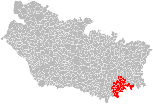 Location of the association of municipalities in the Somme department