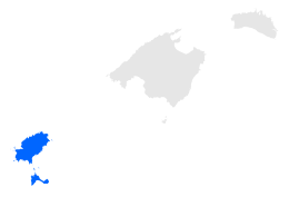 Localització de les Pitiüses respecte les Illes Balears.svg
