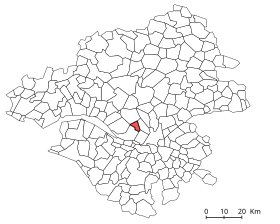 Position of Sautron in the département of Loire-Atlantique