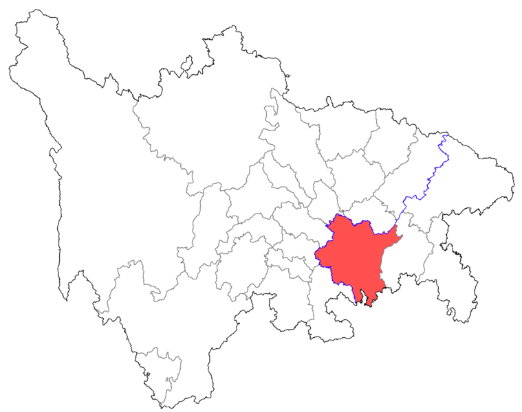 File:Location of Chongqing Prefecture within Sichuan.png