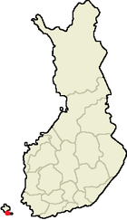 Lemland sur la mapo de Finnlando