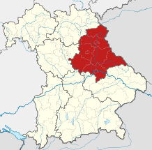 Lokátorová mapa RB Oberpfalz v Bavaria.svg