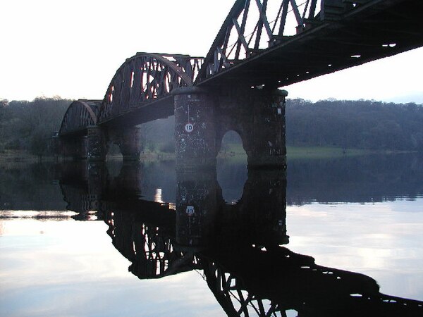 Railway viaduct at Loch Ken, now disused