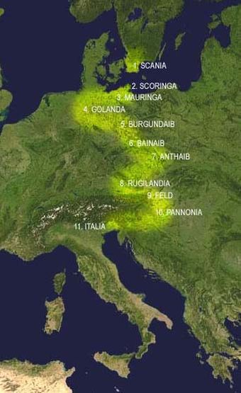 Lombard migration from Scandinavia